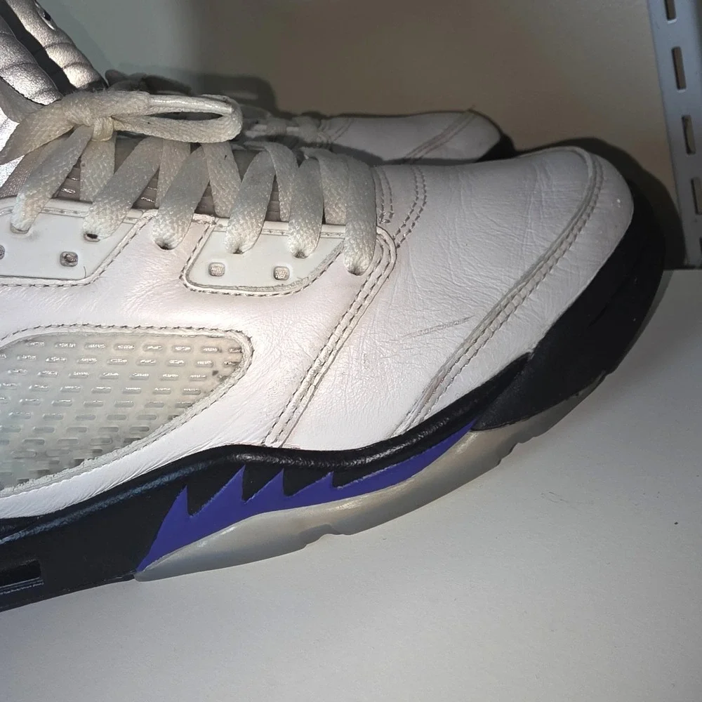 Nike Air Jordan 5 Retro‎ Dark Concord White Purple DD0587-141 Men's 7.5